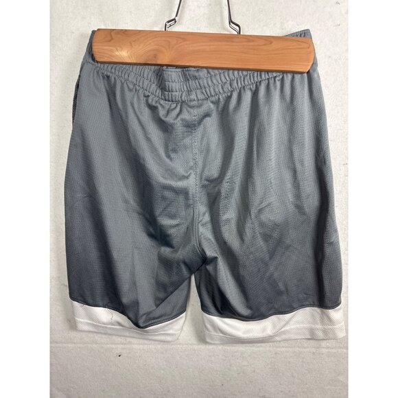 Nike Dri-Fit Mens Athletic Shorts M Gray & White - Picture 5 of 8